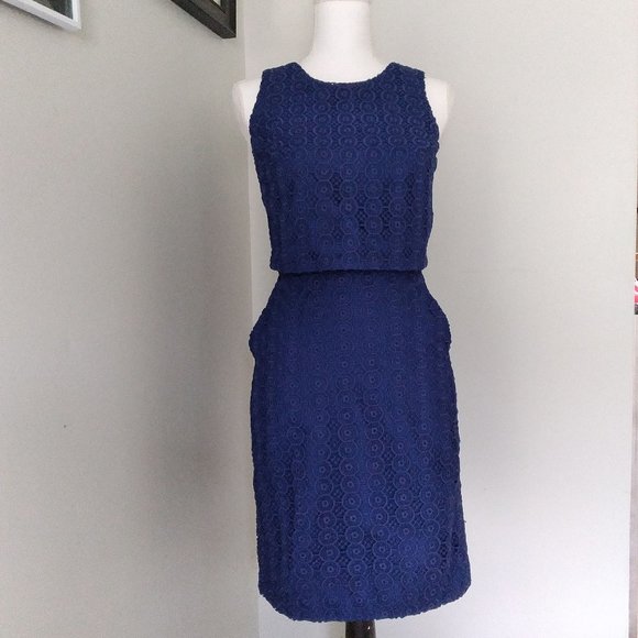 J.Crew Lace Sheath Dress With Pockets NWOT - Picture 2 of 7